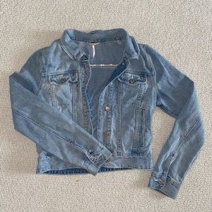 Free people denim light wash jacket